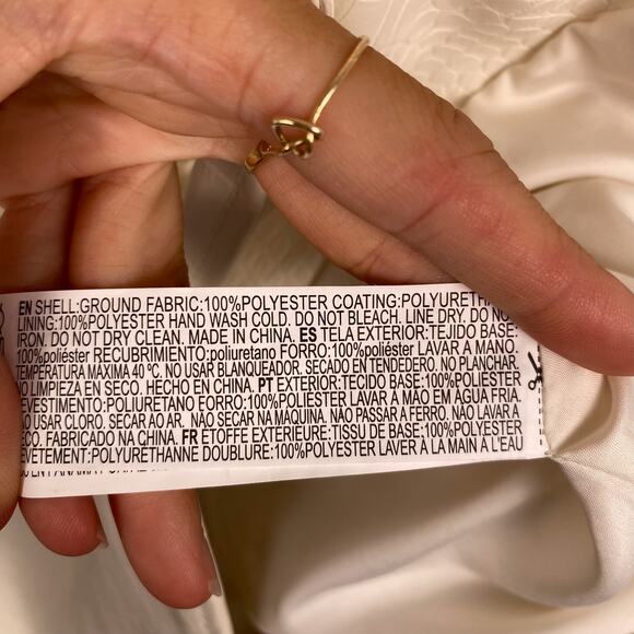 Forever 21 White Faux Leather Snakeskin Snake Graphic Blazer - Picture 4 of 4